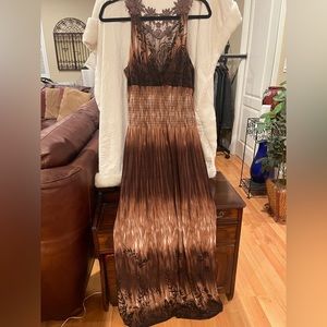 Brown long dress